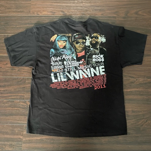 Lil Wayne T Shirt Tour Rap Tee Rick Ross Size XL - Picture 2 of 4